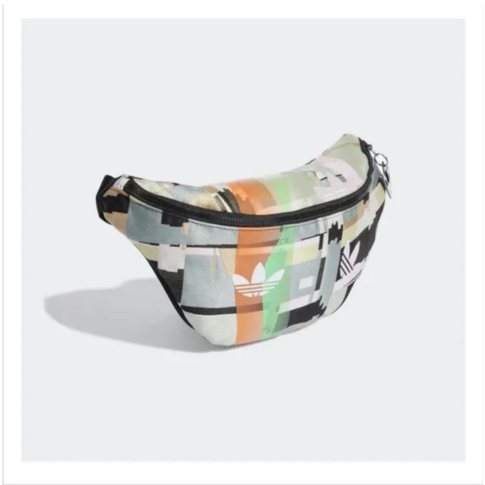 adidas Originals Multicolor Graphic Waist Bag - Black, Green, Orange, White
